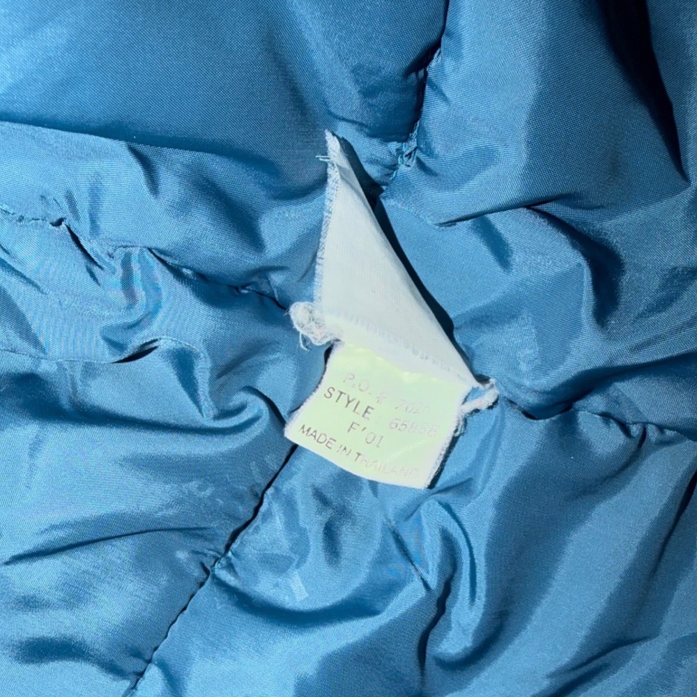 Vtg Patagonia Kids (12) Insulated Winter Jacket Blue Navy Ski Snow Coat Full Zip - Picture 5 of 7